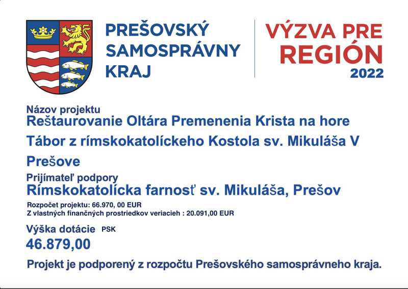 dotacia-restaurovanie-oltara-premenenia-krista