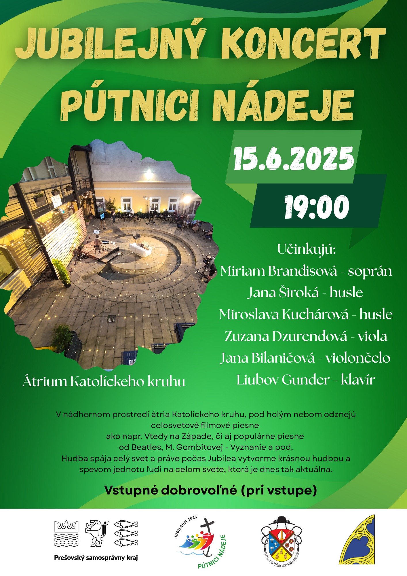 Slávnostný jubilejný koncert 2025 – Pútnici nádeje